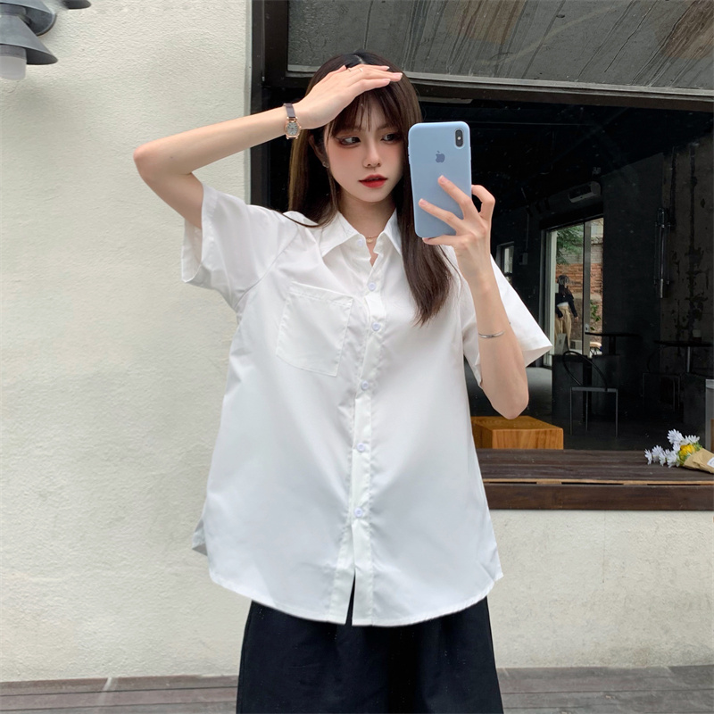All-match loose shirt tender Korean style tops
