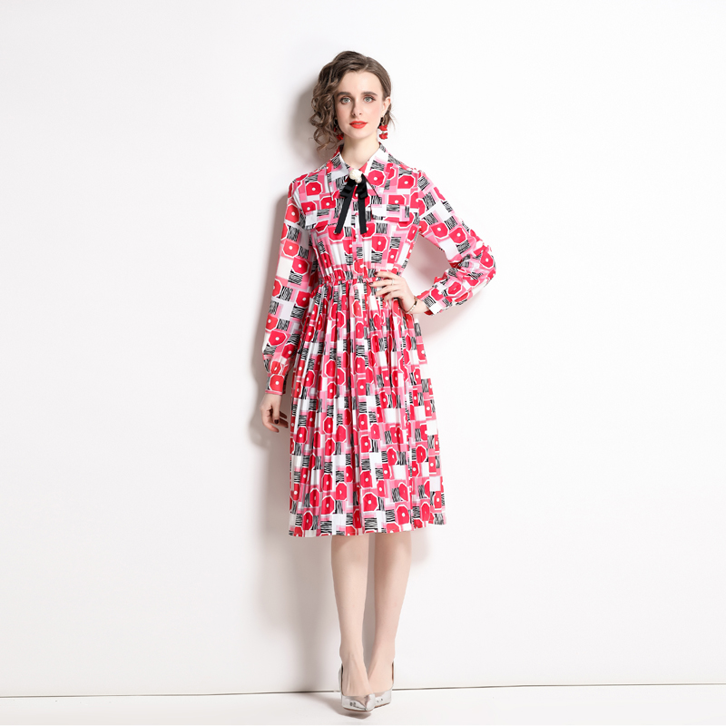 Floral Western style temperament light dress