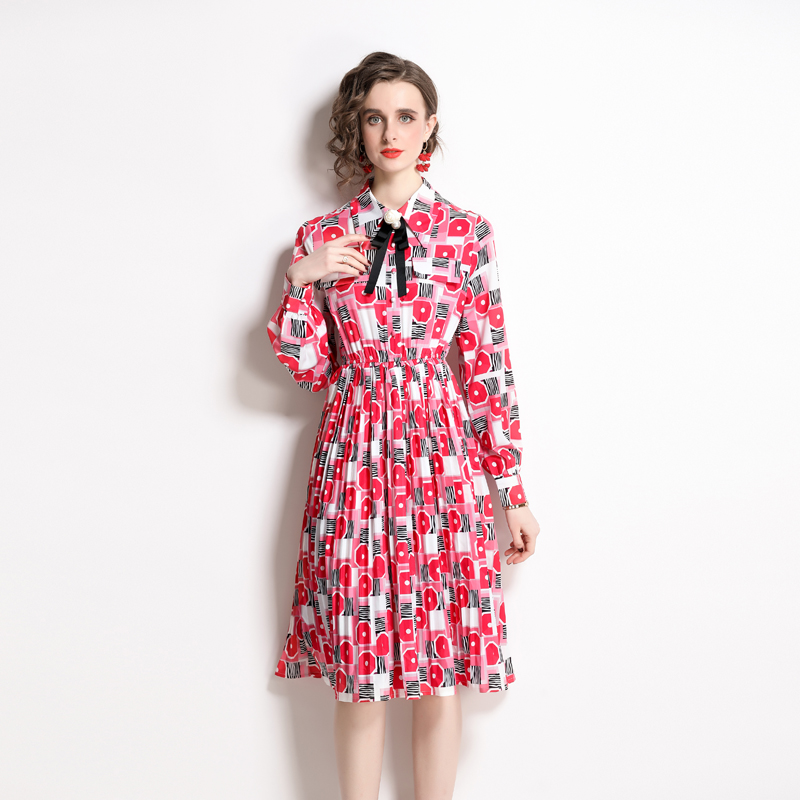 Floral Western style temperament light dress