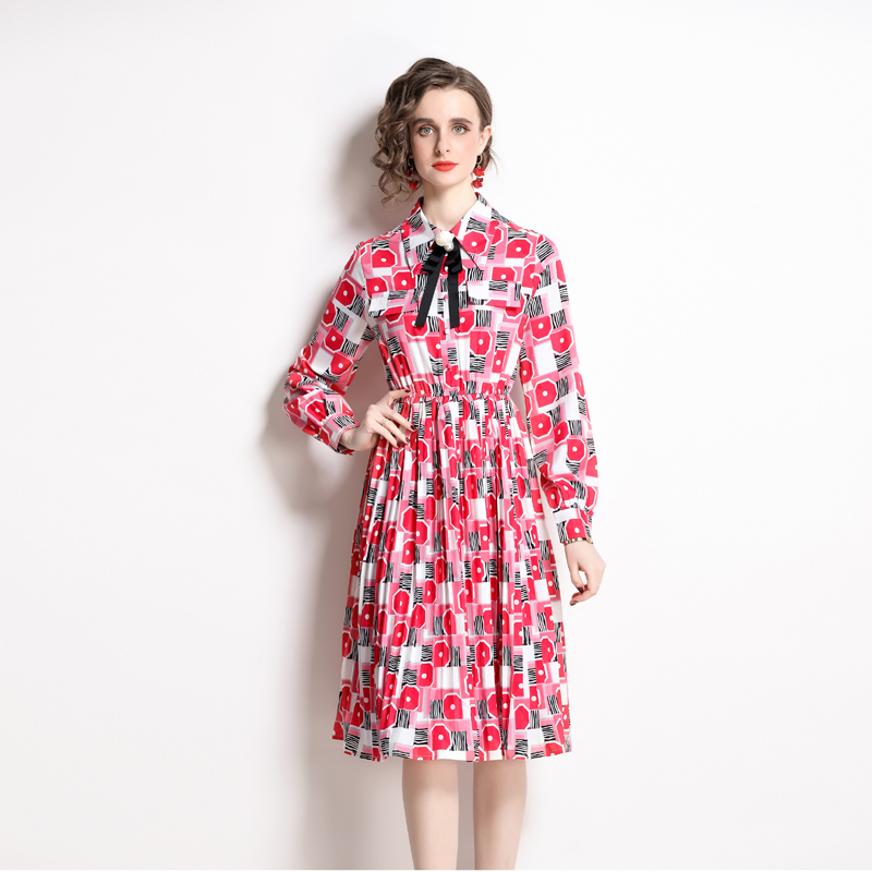 Floral Western style temperament light dress