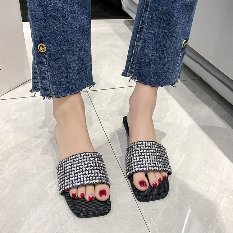 Summer fish mouth wears outside slippers for women