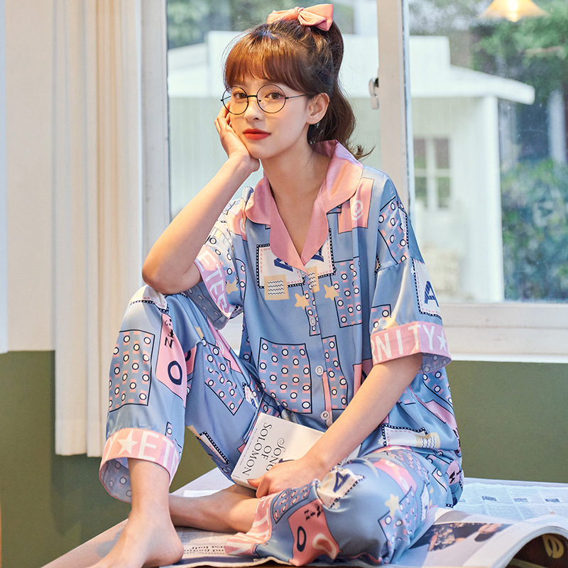 Short sleeve Korean style homewear pajamas 2pcs set