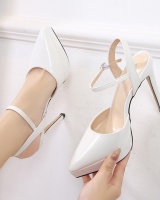 Fine-root bandage pointed sexy spring hollow high-heeled shoes