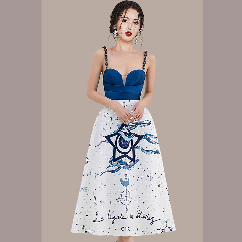 Sling Korean style jumpsuit sexy spring long dress