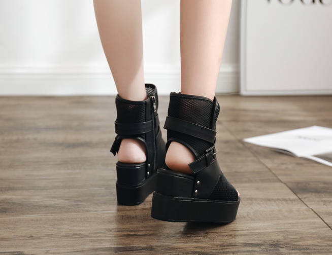 Thick crust open toe fashion sandals summer rome shoes