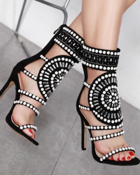 Summer high-heeled shoes European style stilettos for women