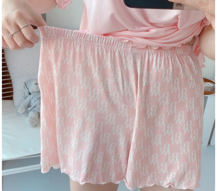 Thin short sleeve sweet summer pajamas a set for women