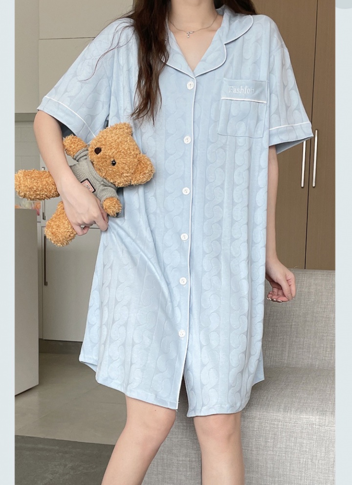Short sleeve wears outside pajamas sweet night dress