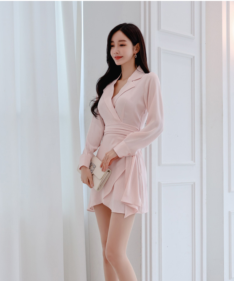 Temperament elegant spring and summer dress fashion slim shirt