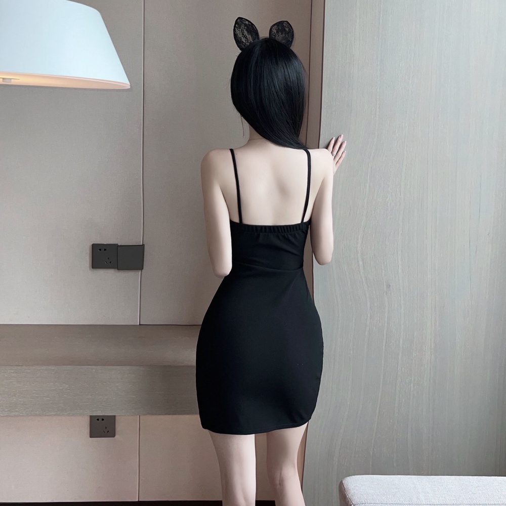 Pure package hip sexy tight sling slim dress