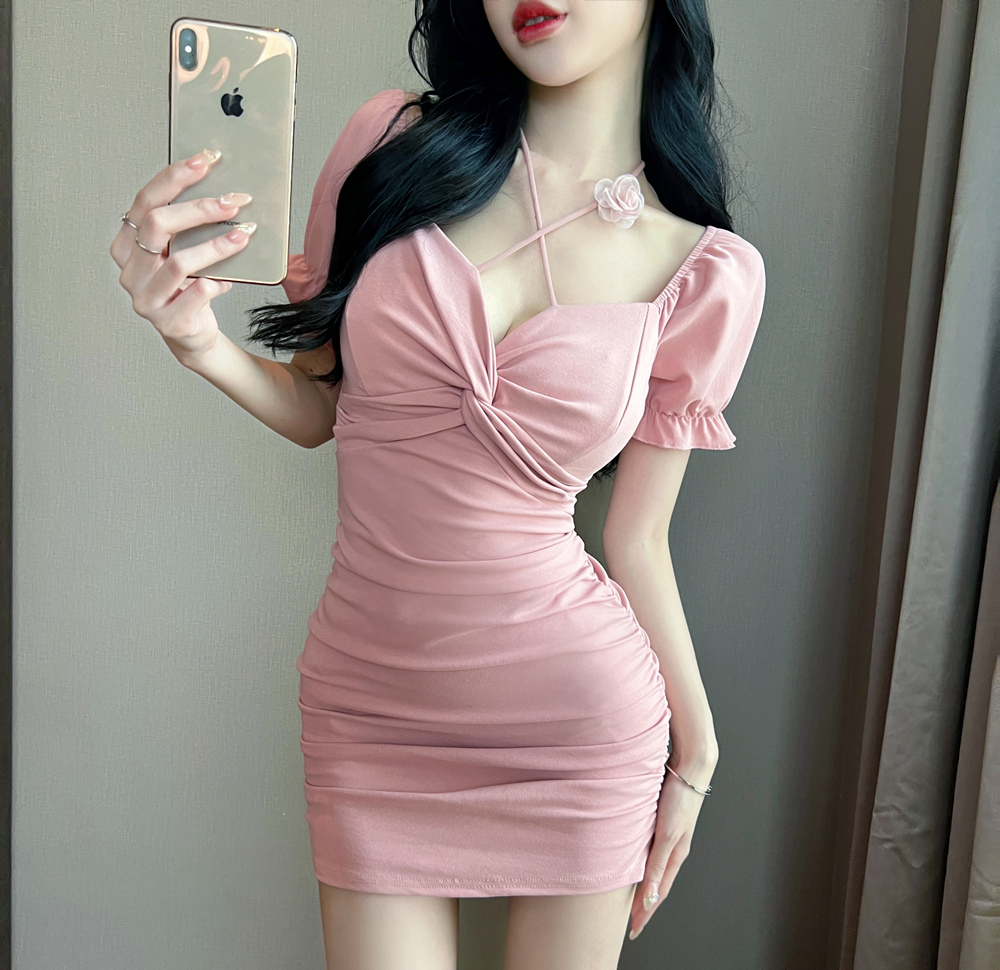 Overalls sexy nightclub low-cut slim dress for women