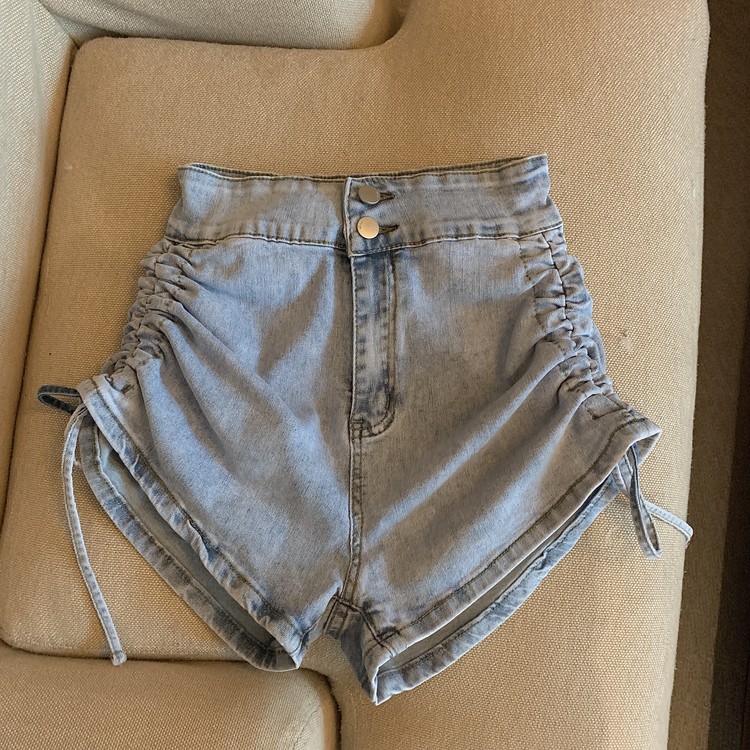 Spicegirl all-match summer shorts slim drawstring jeans
