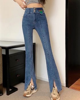 High waist jeans mopping pants for women