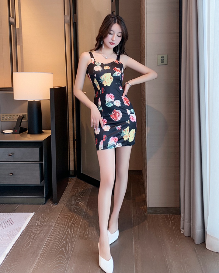 Sling summer Korean style high waist dress