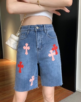 Straight jeans crosses five pants for women