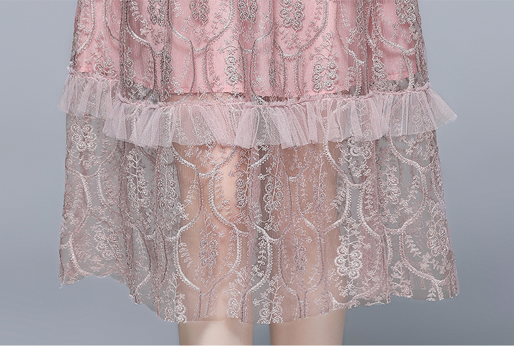 Cake embroidery gauze lace temperament dress