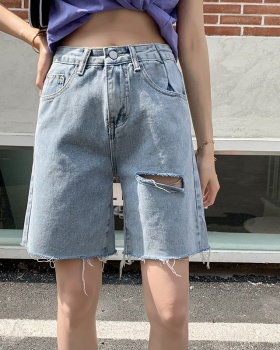 Retro shorts large yard short jeans for women