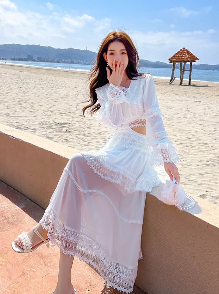 Summer white beach dress vacation dress for women