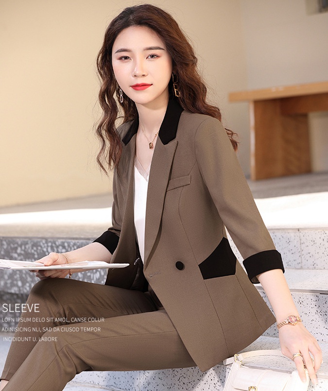 Profession fashion slim business suit a set for women