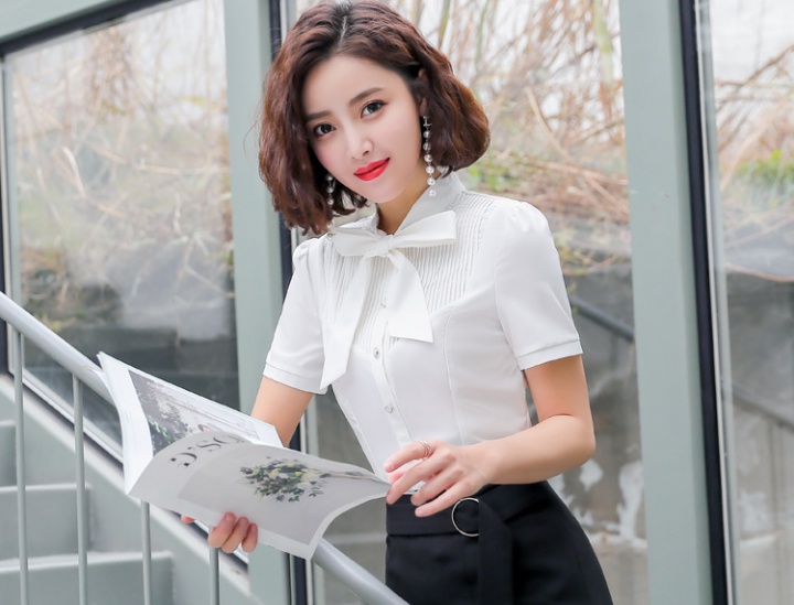 Slim profession Korean style summer shirt for women