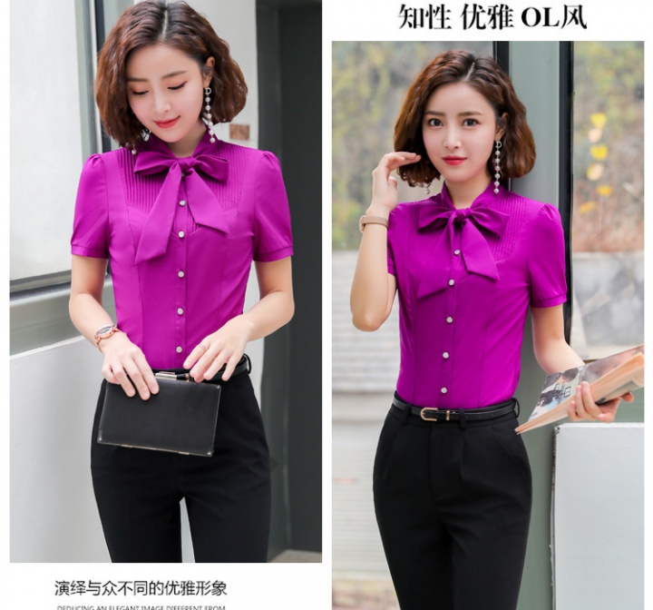 Slim profession Korean style summer shirt for women