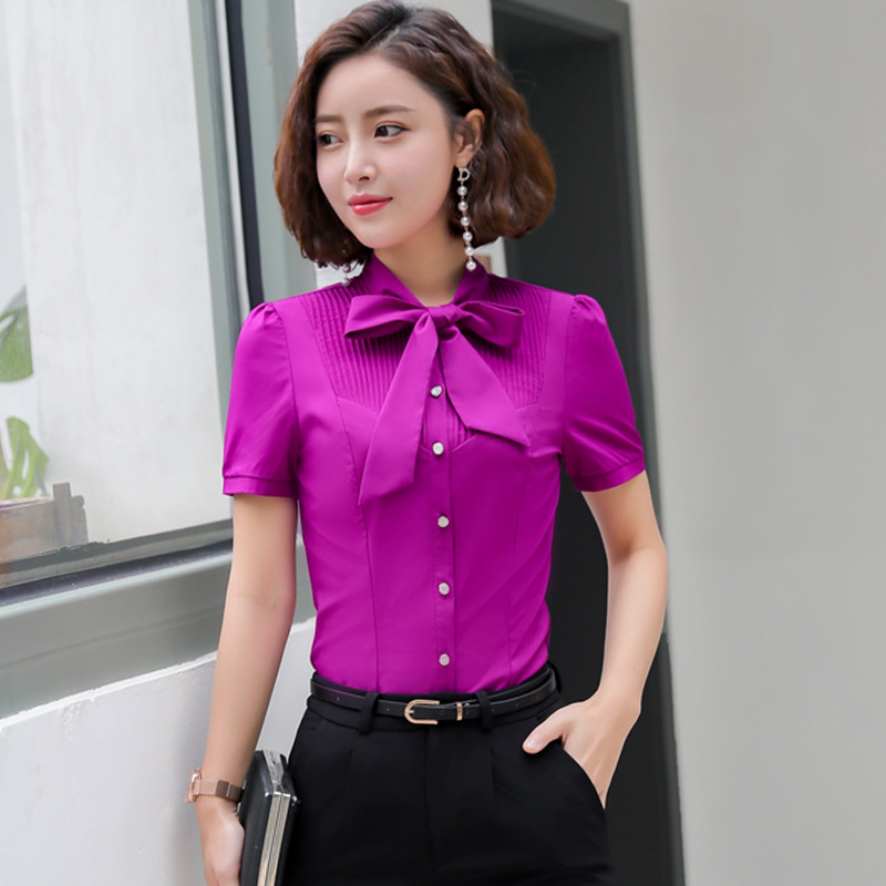 Slim profession Korean style summer shirt for women