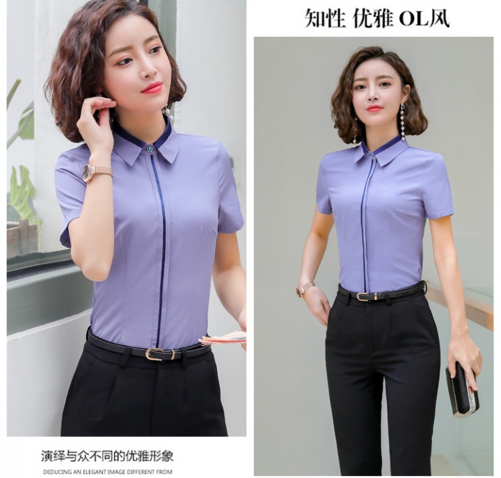 Overalls pure shirt summer work clothing for women