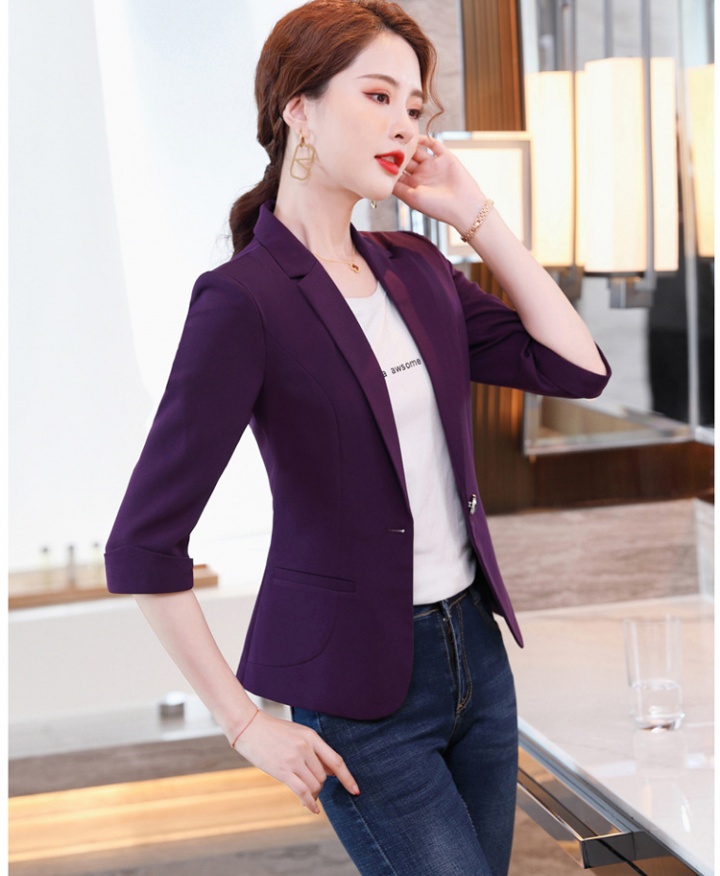 Business coat short sleeve business suit for women