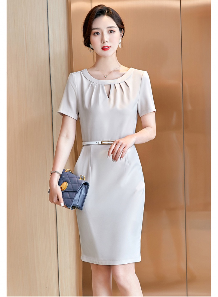 Short sleeve spring and summer business suit overalls dress