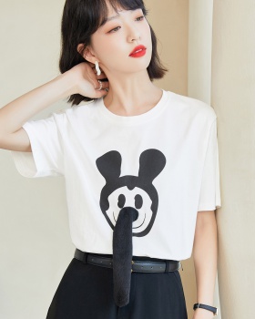 Mickey summer splice loose lovely long unique T-shirt
