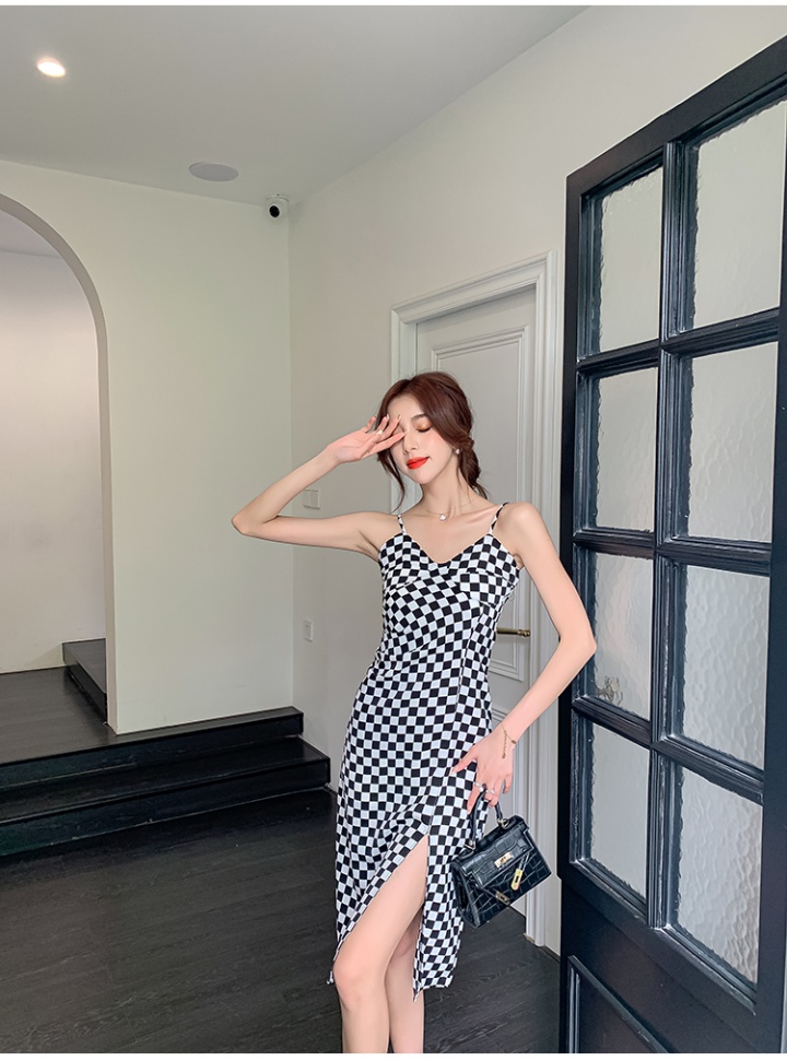 Vacation Western style dress chiffon strap dress for women