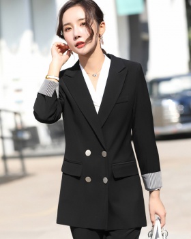 Casual business suit long sleeve coat for women