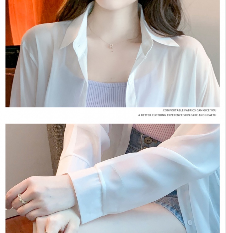 Loose cardigan summer shirt for women