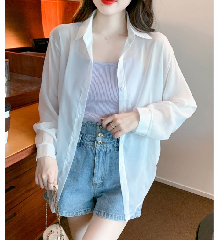 Loose cardigan summer shirt for women