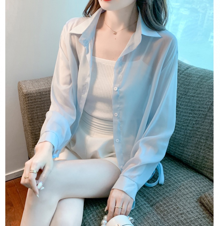 Loose cardigan summer shirt for women