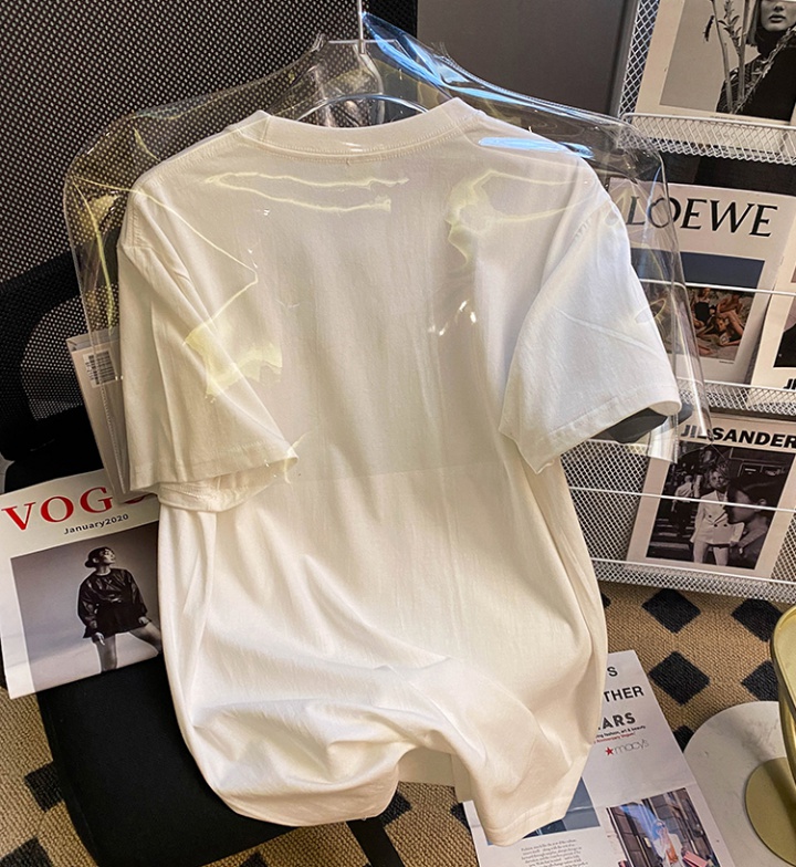 Short sleeve slim T-shirt pattern spring tops for women