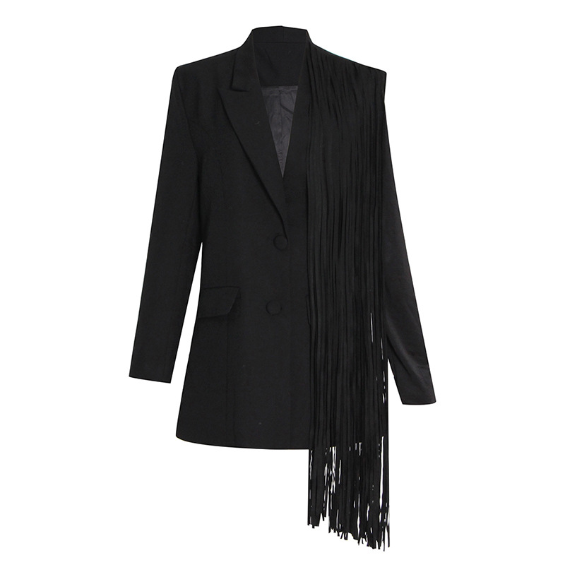 Long tassels business suit handsome summer coat for women