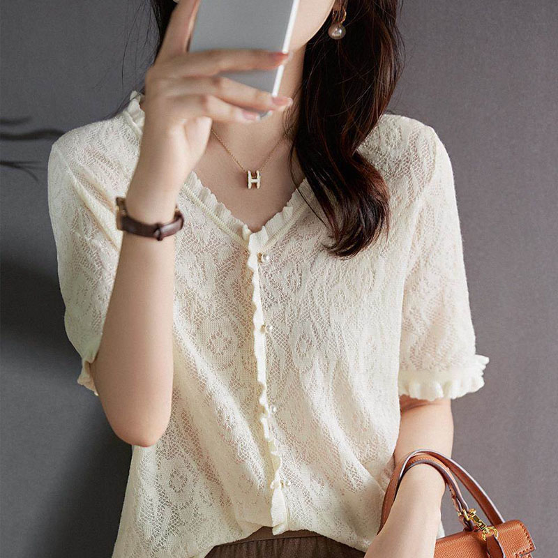 Summer tops mixed colors sweater for women