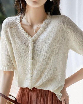 Summer tops mixed colors sweater for women