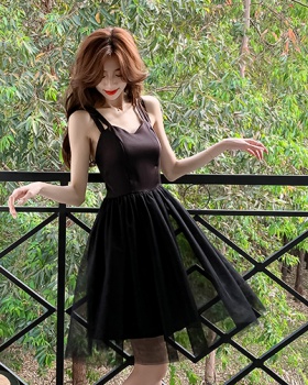 Cross thick and disorderly sling dress for women