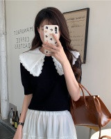 College style removable T-shirt Korean style lapel tops