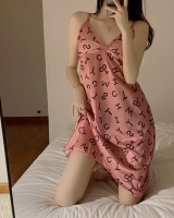 Sexy sling pajamas V-neck summer dress for women