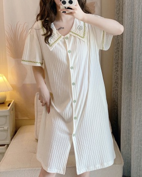Summer sweet pajamas cotton cardigan for women