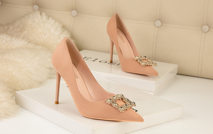 Sweet fashion bow high-heeled shoes pointed Korean style stilettos