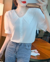 Short sleeve doll collar shirt Korean style tops