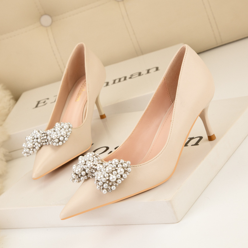 European style shoes fashion high-heeled shoes