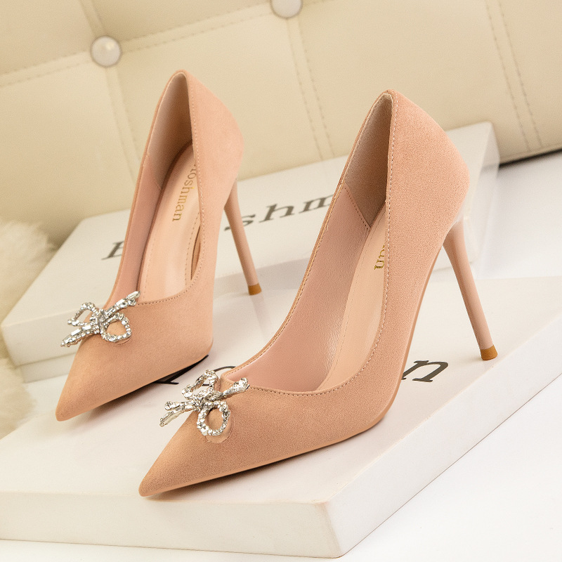 Pointed high-heeled shoes Korean style shoes for women