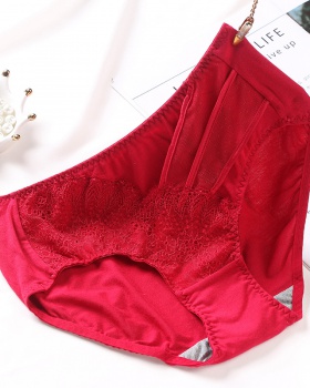 Sexy hip raise knitted medium waist briefs for women
