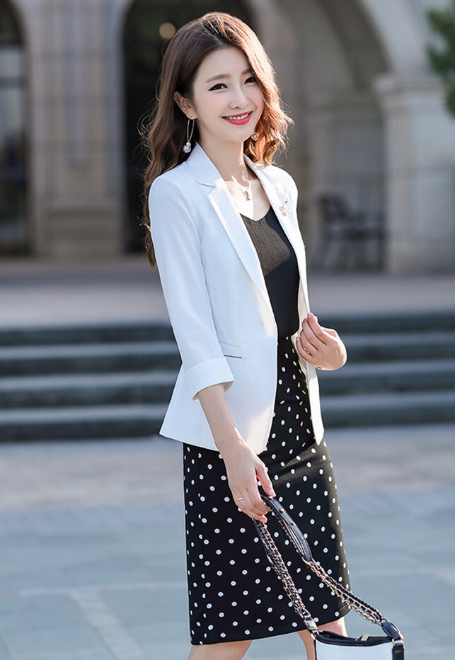 Spring and summer coat short business suit for women