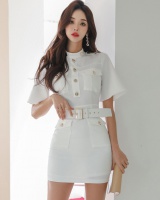 Pinched waist fashion profession Korean style dress for women